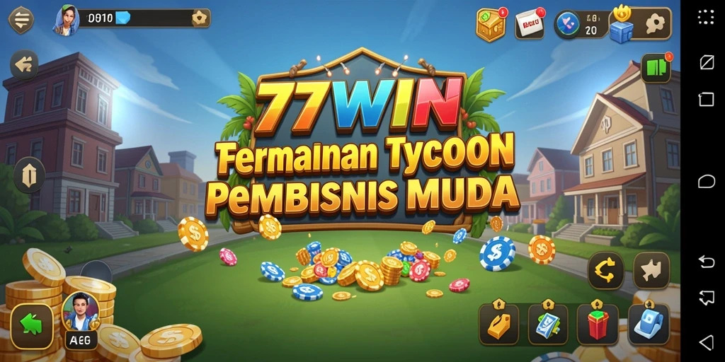 Tampilan gameplay 77WIN dengan elemen Tycoon yang menarik.
