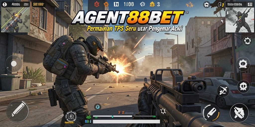 Gameplay AGENT88BET yang menarik dengan aksi tembak-menembak.
