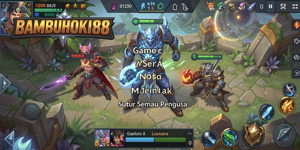 Tampilan menarik dari gameplay MOBA BAMBUHOKI88 yang mendebarkan.