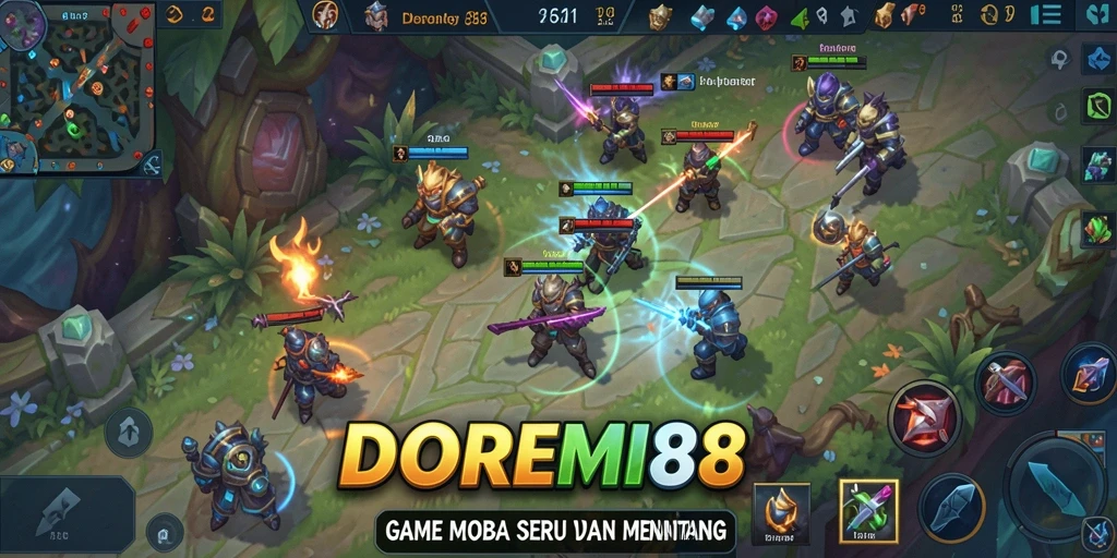 Screenshot gameplay menampilkan aksi seru DOREMI88.