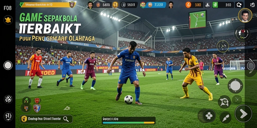 Gameplay F08 yang mendebarkan dengan grafis sepak bola yang memukau.