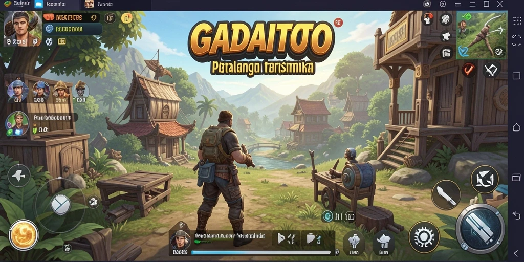 Screenshot gameplay GADAITOTO menampilkan keindahan dunia terbuka.