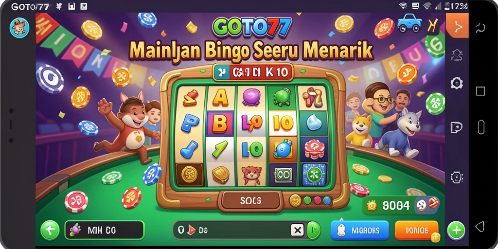 Screenshot GOTO77 menampilkan gameplay menarik Bingo dengan pemain aktif.