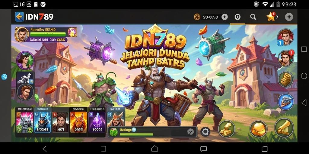 Tampilan gameplay Open World yang menakjubkan dalam IDN789.