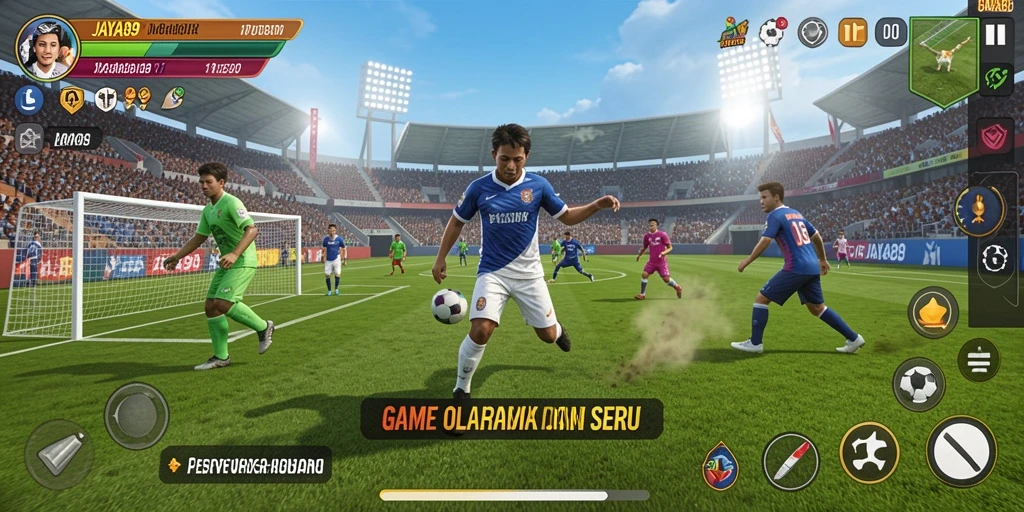 Screenshot gameplay JAYA89 menampilkan aksi seru dalam olahraga.