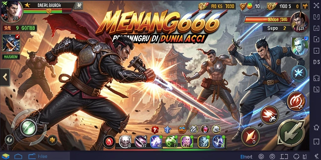 Tampilan gameplay MENANG666 yang penuh aksi dan seru.