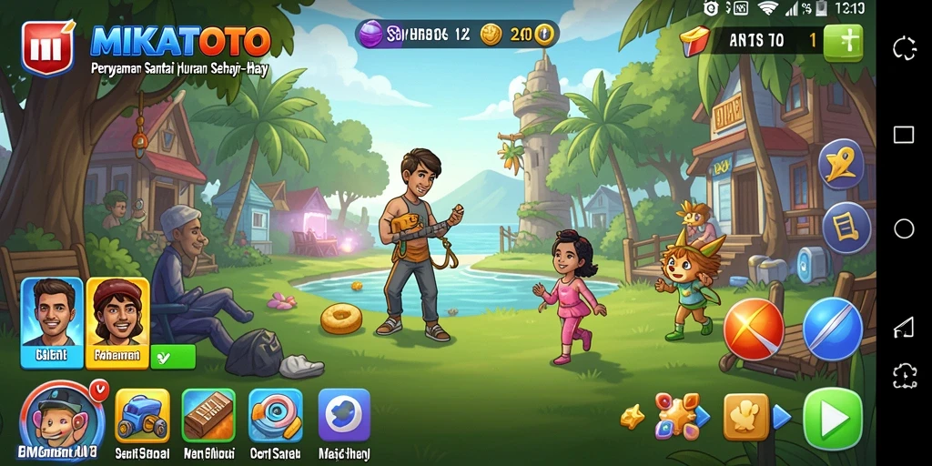 Tampilan gameplay seru dan interaktif dari MIKATOTO.