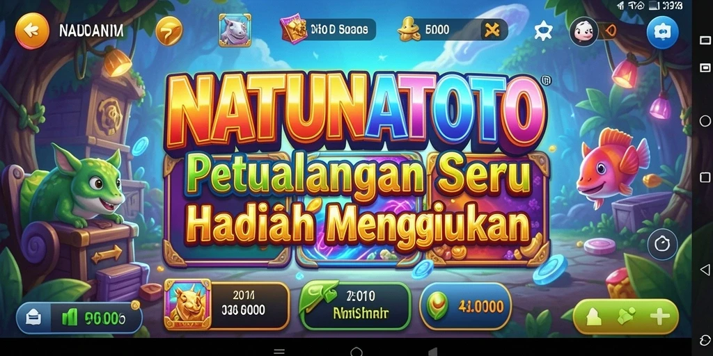 Screenshot utama menunjukkan gameplay menarik dari NATUNATOTO di dunia Slot.