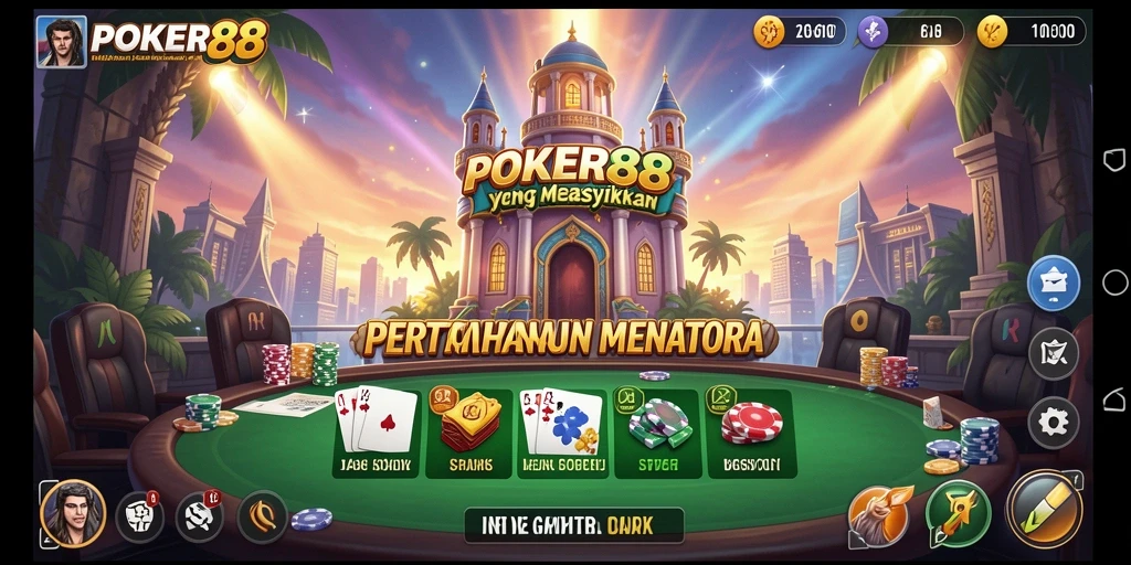 Tampilan menarik dari gameplay POKER88 dalam pertarungan Tower Defense.
