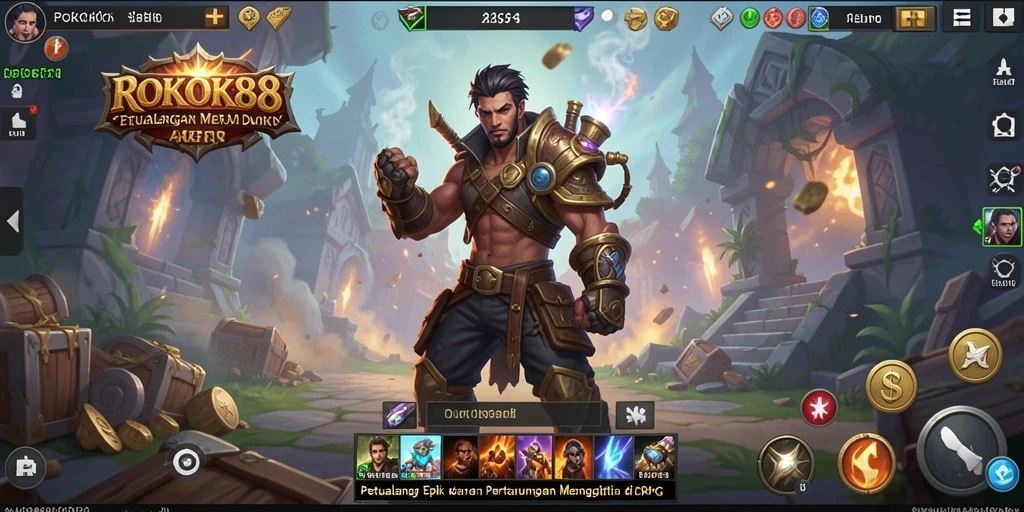Gameplay ROKOK88 yang mendebarkan dan penuh aksi ARPG.