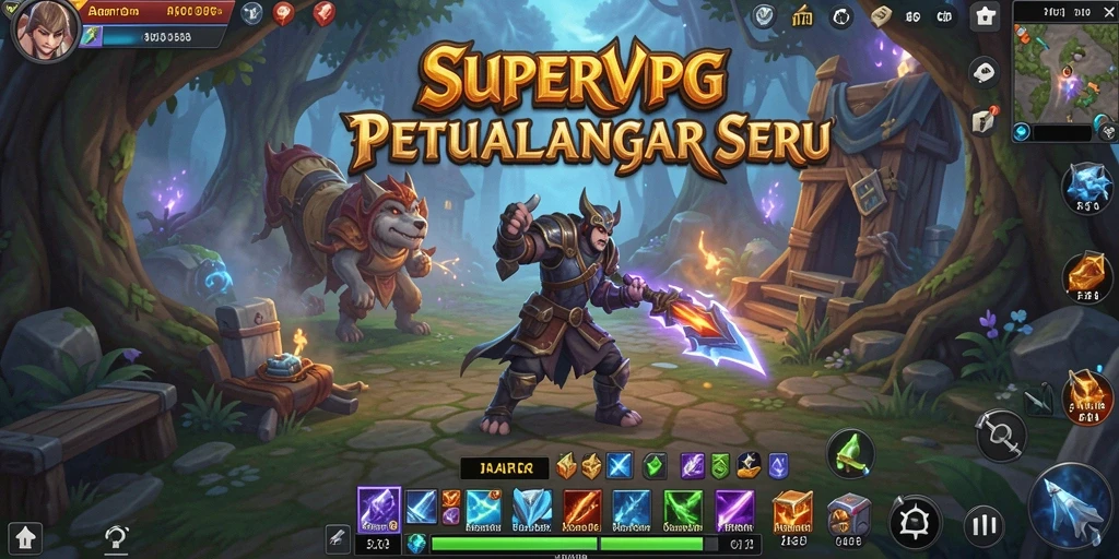 Tangkapan layar menampilkan pertempuran intens dalam SUPERVIP.