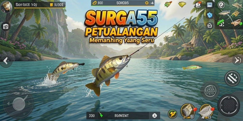Tangkapan ikan yang besar dan pemandangan lautan yang menawan di SURGA55.