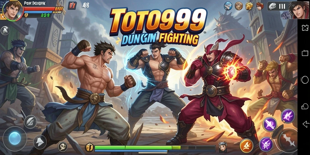 Tampilan gameplay TOTO99 menampilkan pertarungan karakter yang mendebarkan.